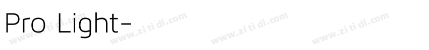 Pro Light字体转换